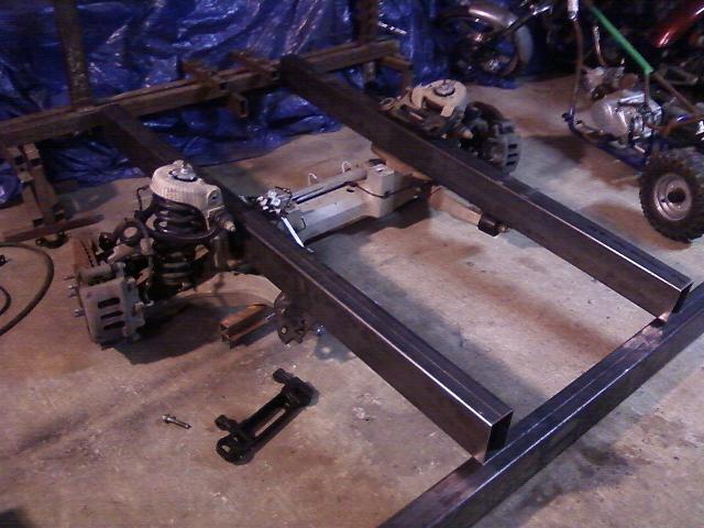 Built a tube frame for the frontend